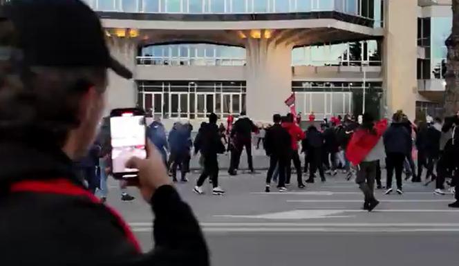 Zamieszki przed meczem Albania - Polska