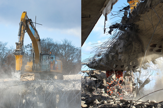 Budowlańcy wkroczyli do akcji. Tak wygląda wyburzanie starego południowego wiaduktu Trasy Łazienkowskiej