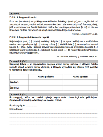 Matura 2021 historia rozszerzona  - arkusz PDF
