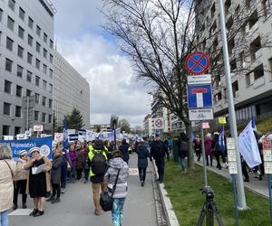 Protest pielęgniarek w Krakowie 12.04.