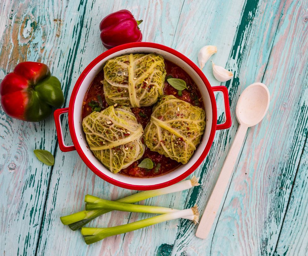 Wegetariańskie gołąbki z kaszą gryczaną - zdrowa pychota