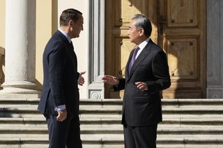 Chiński minister Wang Yi w Warszawie