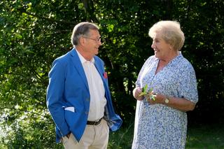 M jak miłość odc. 1691. Barbara (Teresa Lipowska), Józef Modry (Stefan Friedmann)