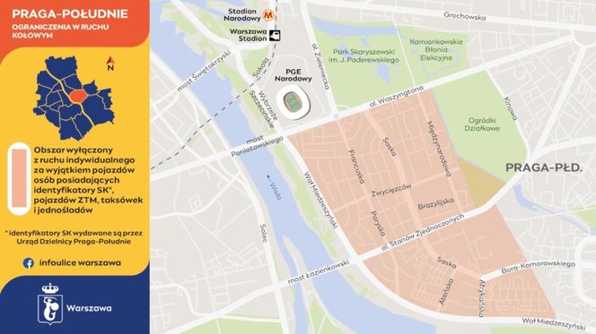 Majówka 2025 w Warszawie. Utrudnienia