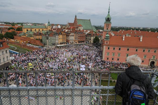 Protest w Warszawie