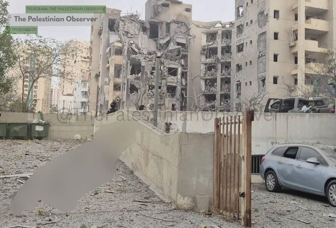 Wielki atak na Izrael! Na zdjęciach widać, jak rakieta trafia w blok