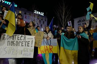 Wojna na Ukrainie. Protest w Katowicach [ZDJĘCIA]