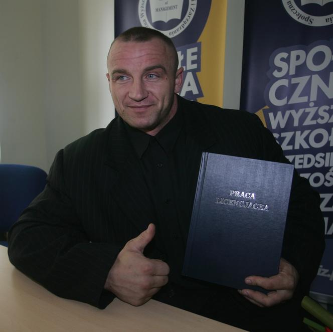 Mariusz Pudzianowski na studiach