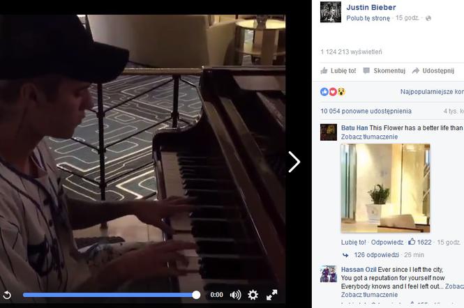 Justin Bieber Hotline Bling na fortepianie