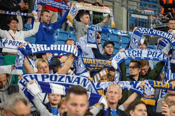 Kibice na meczu Lech Poznań - Stal Mielec