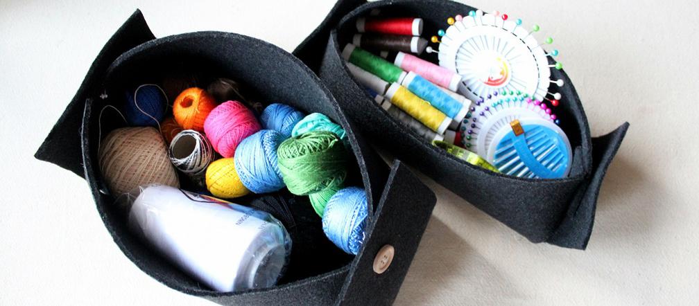 Pudełko z filcu DIY