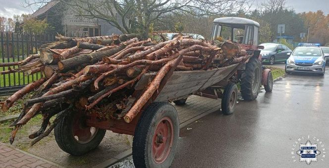 Ciągnikiem bez uprawnień w gminie Mirzec