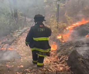 USA: Pożar trawi park na Manhattanie!