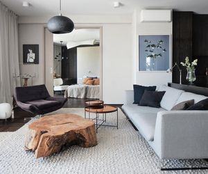 Apartament z widokiem na Warszawę - projekt Joanny Kulczyńskiej