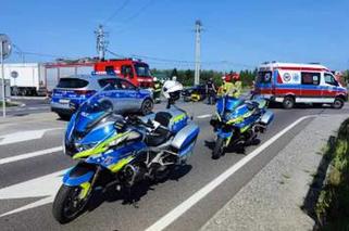 Wypadek na DW 975 w Dębinie Łętowskiej