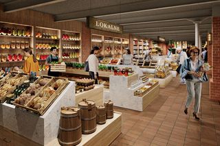 Hala Targowa w Gdańsku po przebudowie (wizualizacja)