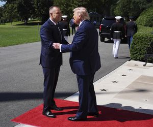 Trump powitał Nawrockiego przed Białym Domem