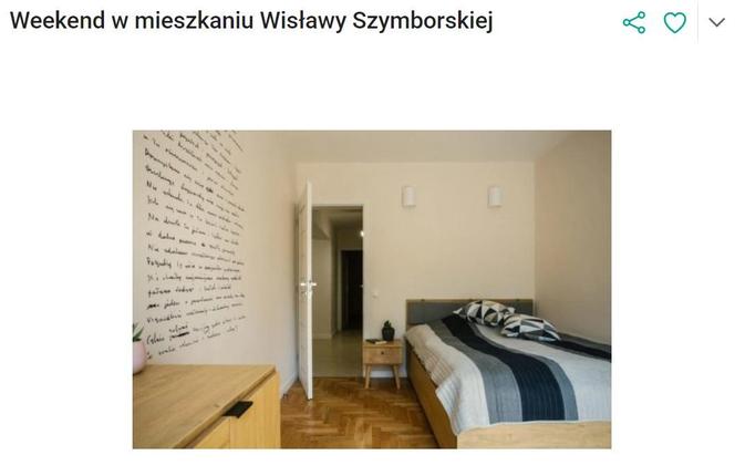 Weekend w mieszkaniu Wisławy Szymoborskiej