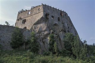 Zamek w Odrzykoniu koło Krosna na Podkarpaciu