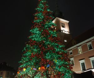 Odpalenie choinki na placu Zamkowym w Warszawie 4.12.2024