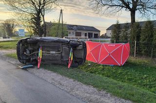 Tragedia w Wielkanoc pod Płockiem. 21-latek roztrzaskał się o betonowy przepust. Nie żyje