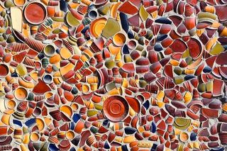 Mozaika z tłucznia - porcelit Pruszków