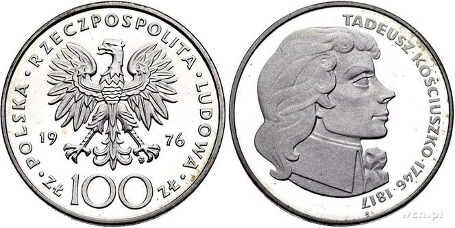 100 zł 1976 Tadeusz Kościuszko