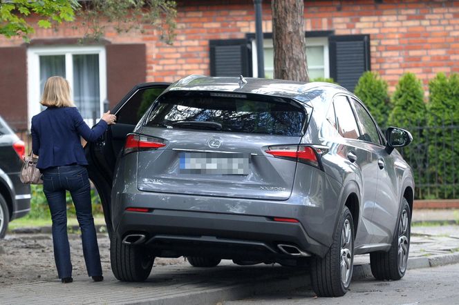 Małgorzata Tusk w wypożyczonym BMW.