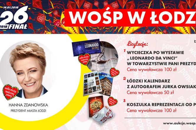 1 Łódzkie licytacje WOŚP 2018