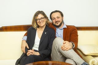 Kandydatka Lewicy na prezydenta Magdalena Biejat wraz z mężem Maciejem