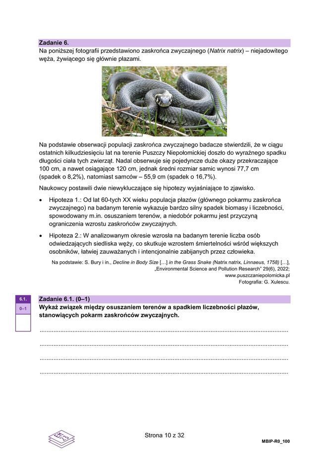 Matura 2025 - biologia