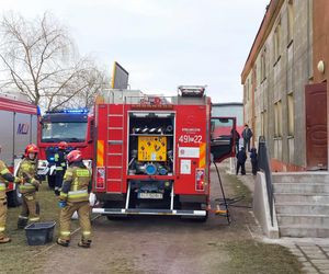 Pożar budynku socjalnego w Starachowicach