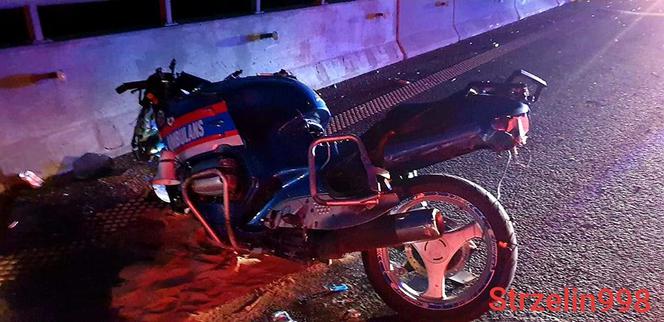 Wypadek motocykla ratowniczego