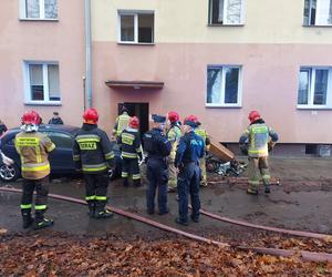Pożar przy Żeromskiego w Starachowicach