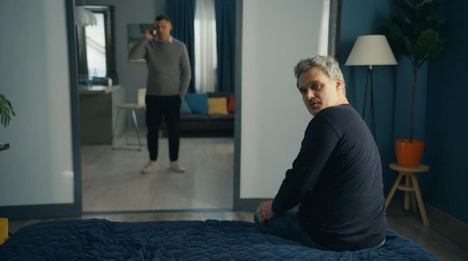 Barwy szczęścia, odcinek 3197. Darek (Andrzej Niemyt), Karol (Jan Wieczorkowski)	