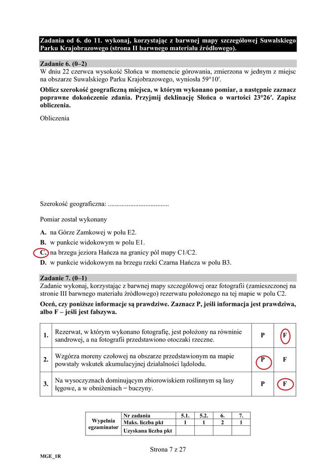 Matura 2020: Geografia - poziom rozszerzony - ODPOWIEDZI 