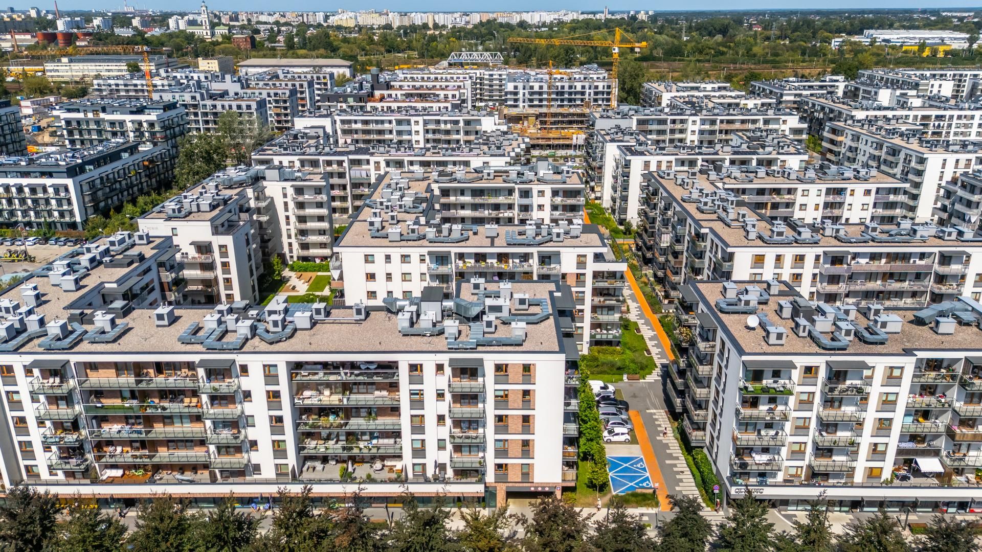 Nowe osiedla na pograniczu Kamionka i Grochowa w Warszawie