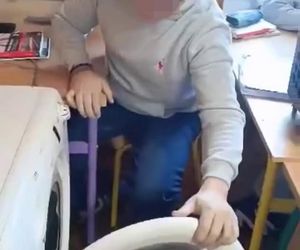 Dzień bez plecaka w warszawskiej szkole