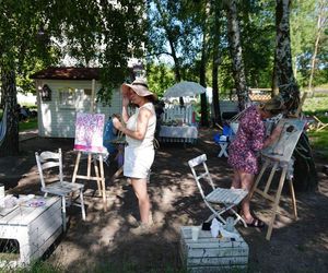 Plener malarski w Lawendowym Ogrodzie Katowic
