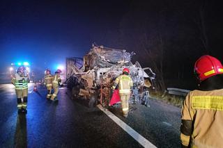 Wypadek na autostradzie A4 w Zabrzu. Na drodze leżały spalone zwłoki