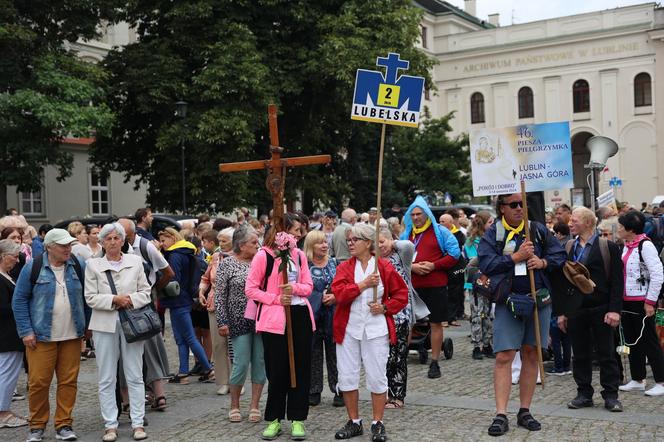 Lubelska Piesza Pielgrzymka na Jasną Górę 2024. Pątnikom deszcz niestraszny!