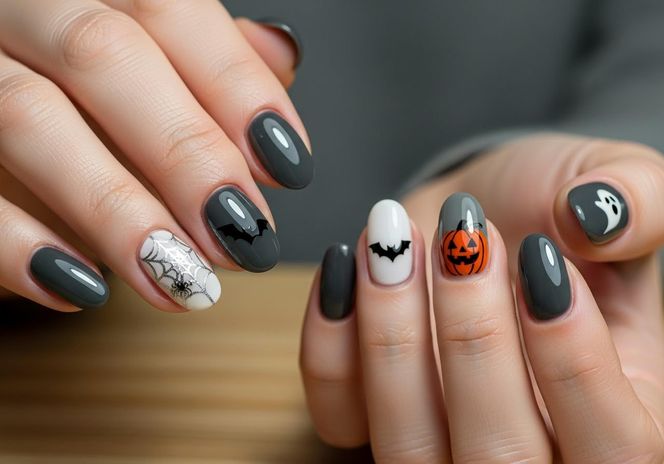 paznokcie na halloween