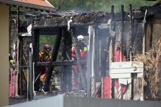 Pożar hotelu we Francji
