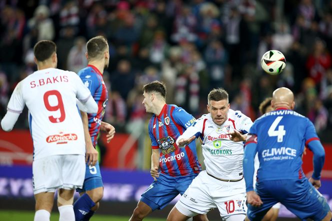 Górnik Zabrze wyszarpał zwycięstwo w meczu z Piastem. Brzydkie zachowanie Podolskiego