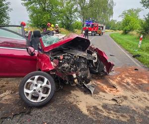 Makabryczny wypadek pod Szczecinem. Rozpędzone auto uderzyło w drzewo. Jedna osoba nie żyje, dwie są ranne