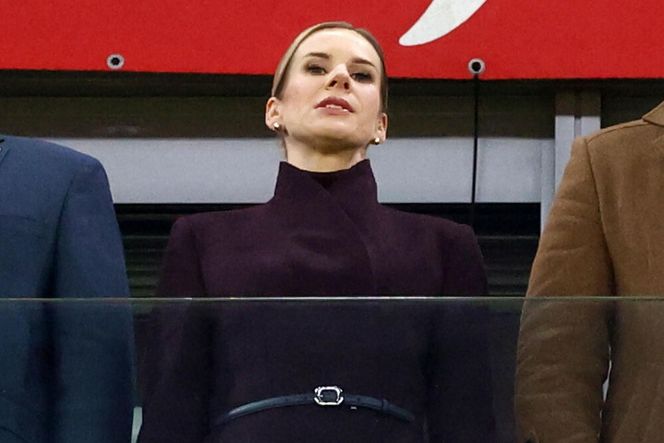 Marta Nawrocka na meczu Polska - Holandia