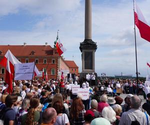 Protest katechetów w Warszawie 21.08.2024