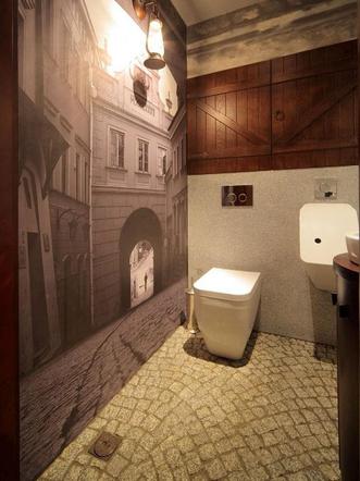 Kostka brukowa w łazience
