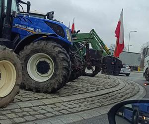 Protest rolników na S19 w Sokołowie Małopolskim 20.03.2023