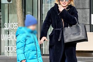 Monika Olejnik z wnukiem